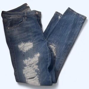 Women's Blue and Navy Jeans